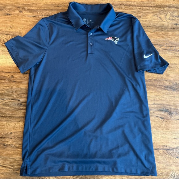 Nike Dri-Fit Polo NFL New England Patriots Men’s Large Blue - Picture 1 of 3